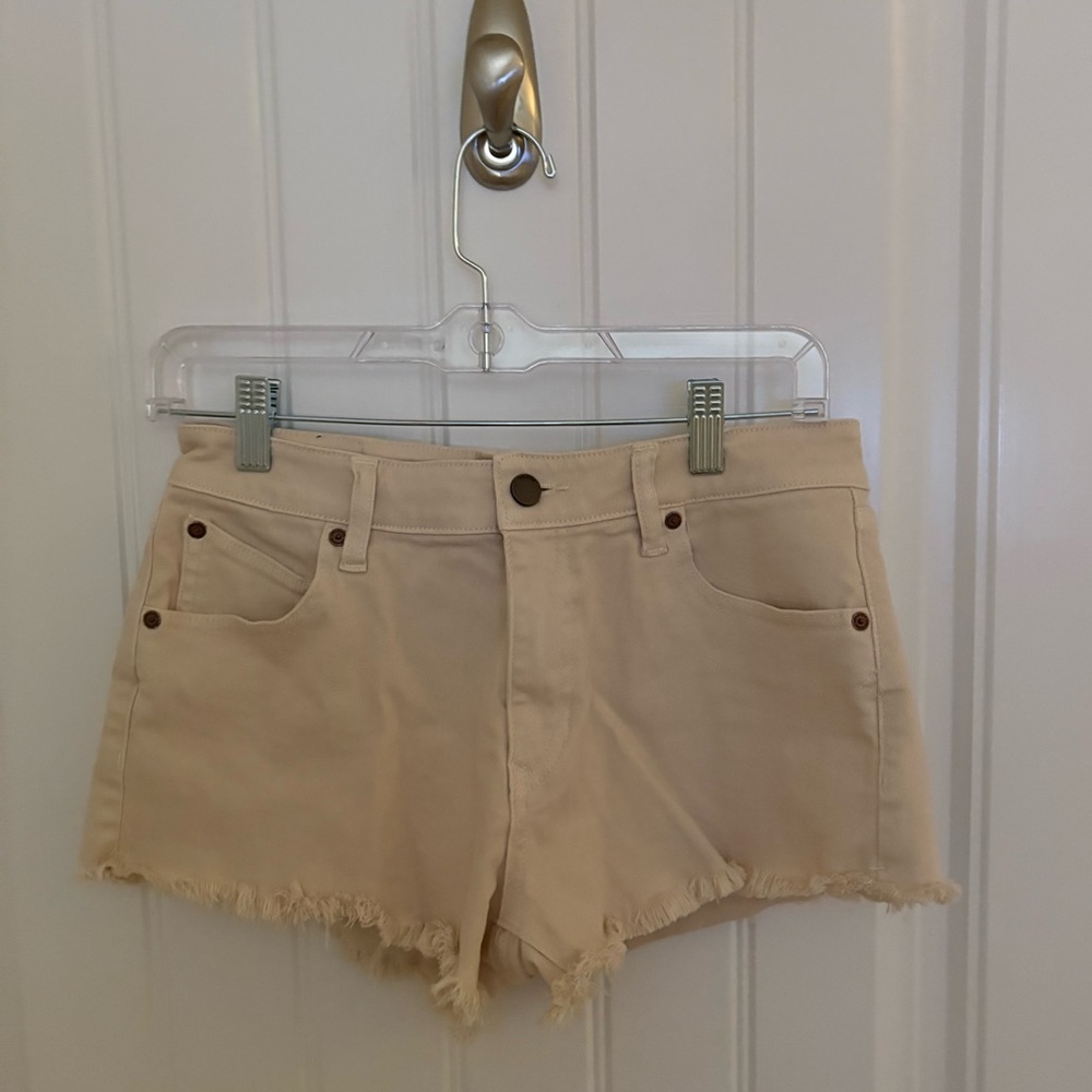 Volcom Beige Stoney Stretch Denim Shorts